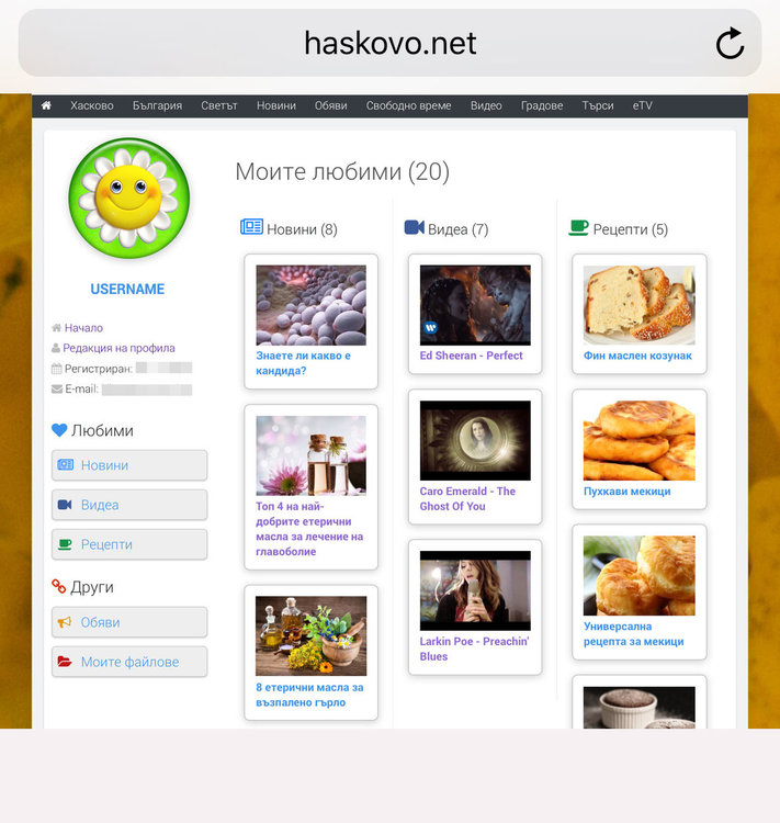Потребителите на Haskovo.NET вече със свой профил