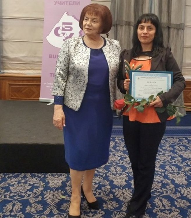 Учителката Гинка Иванова стана „Учител на годината“